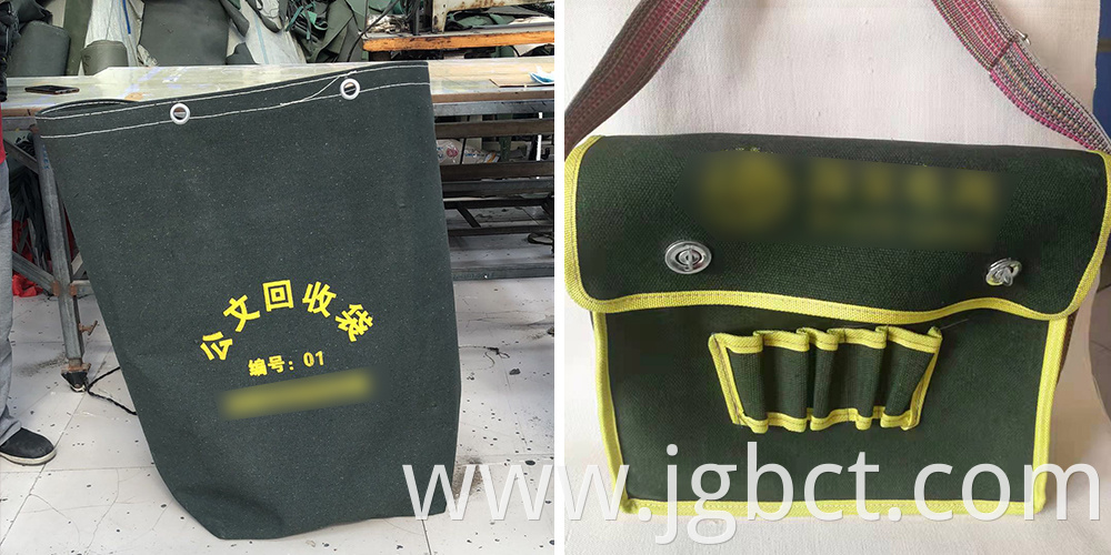 Cotton canvas tool bag can be customized